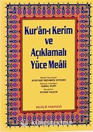 Orta Boy Kur'an-ı Kerim ve Açıklmalı Yüce Meali (Şamua-Ciltli) / Hafız Osman Hatlı Üçlü Meal / 2 renk