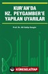 Kur'an'da Hz. Peygamber'e Yapılan Uyarılar