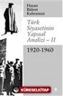 Türk Siyasetinin Yapısal Analizi-II (1920-1960)