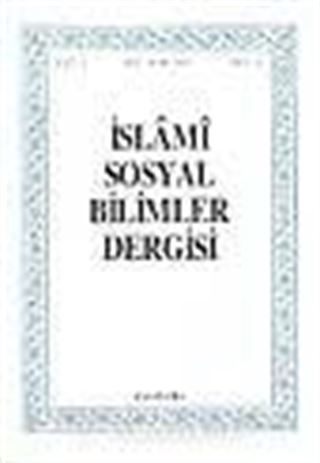 İslami Sosyal Bilimler Dergisi 1993 Cilt:1 Sayı:2
