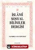 İslami Sosyal Bilimler Dergisi 1995 Cilt:3 Sayı:4