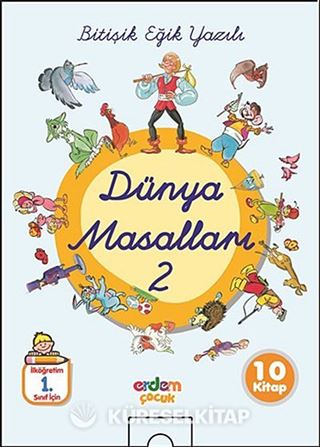 Dünya Masalları Dizisi -2 (10 Kitap) / Bitişik Eğik Yazılı Dünya Masalları