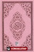 Kuranı Kerim Bilgisayar Hatlı Cami Boy Pembe Renkli (Kod:125P)
