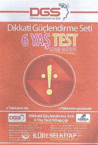Dikkati Güçlendirme Seti 6 Yaş (Görsel Algı Testi)