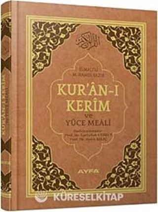 Kuranı Kerim ve Yüce Meali 2 Renk Mühürlü Rahle Boy (Kod:173)