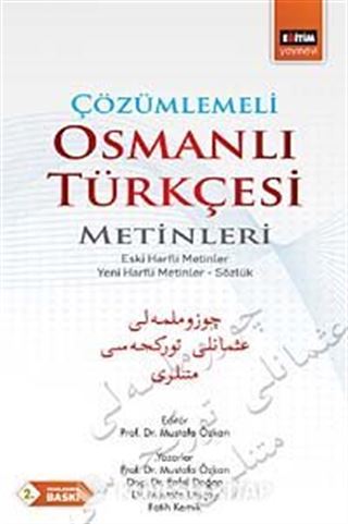 Çözümlemeli Osmanlı Türkçesi Metinleri