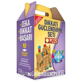 Dikkati Güçlendirme Seti Plus 9 Yaş (3 Kitap + Ahşap Materyaller)