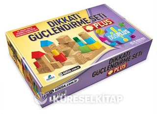 Dikkati Güçlendirme Seti Plus 4 Yaş (3 Kitap + Ahşap Materyaller)