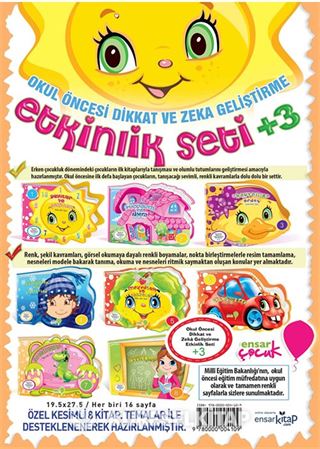 Okul Öncesi Dikkat ve Zeka Geliştirme Etkinlik Seti