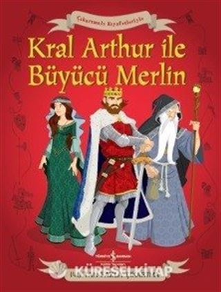 Çıkartmalı Kıyafetleriyle Kral Arthur ve Büyücü Merlin