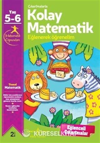 Çıkartmalarla Kolay Matematik 5-6 Yaş