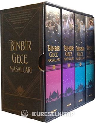 Binbir Gece Masalları (4 Kitap Birarada Kutulu+Ciltli)