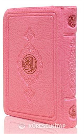 Büyük Cep Boy Kur'an-ı Kerim (Pembe Renk, Kılıflı, Mühürlü)