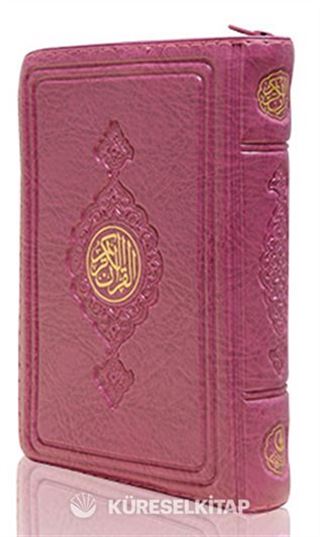 Büyük Cep Boy Kur'an-ı Kerim (Lila Renk, Kılıflı, Mühürlü)