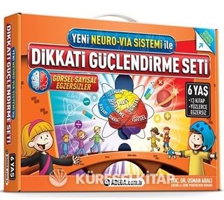 Dikkati Güçlendirme Seti 3 Kitap (6 Yaş) (Yeni Neuro-Via Sistemi ile)