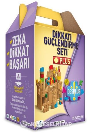 Dikkati Güçlendirme Seti Plus 11 Yaş (3 Kitap + Ahşap Materyaller)