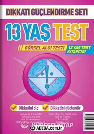 13 Yaş Test Görsel Algı Seti / 13 Yaş Test Kitapçığı