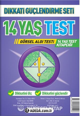 14 Yaş Test Görsel Algı Seti / 14 Yaş Test Kitapçığı