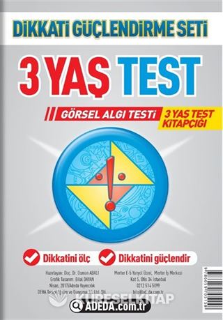 3 Yaş Test Görsel Algı Seti / 3 Yaş Test Kitapçığı