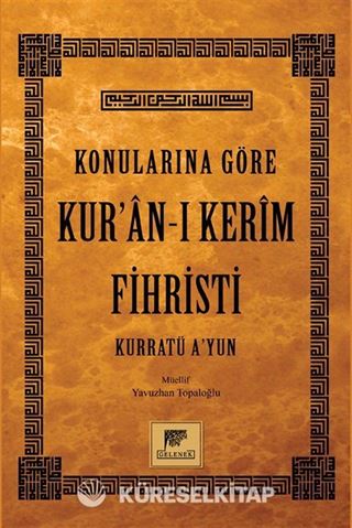 Konularına Göre Kur'an-ı Kerim Fihristi