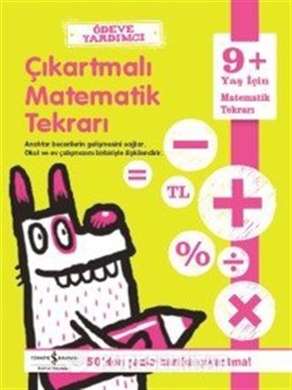 Ödeve Yardımcı Çıkartmalı Matematik Tekrarı (9+ Yaş)