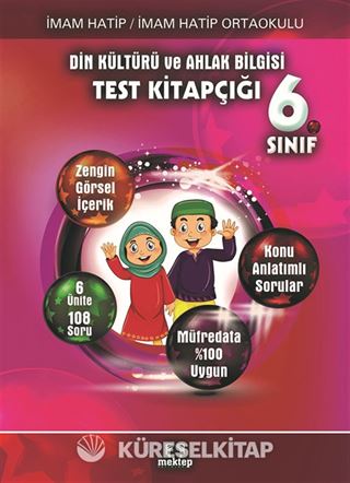 6. Sınıf Din Kültürü ve Ahlak Bilgisi Test Kitabı