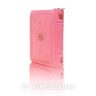 Cep Boy Kur'an-ı Kerim (Pembe Renk, Kılıflı, Mühürlü)