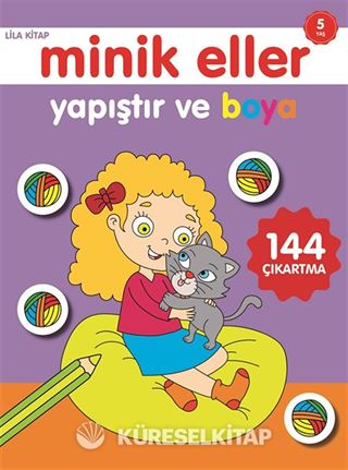 Yapıştır ve Boya / Minik Eller Lila Kitap (5 Yaş)