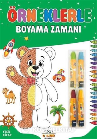 Örneklerle Boyama Zamanı - Yeşil Kitap
