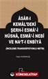 Asar-ı Kemal'deki Şerh-i Esma-i Hüsna Esma-i Nebi ve Na't-ı Enbiya