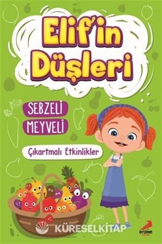 Elif'in Düşleri Sebzeli Meyveli - Çıkartmalı