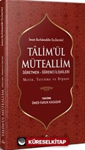 Ta'limü'l Müteallim Öğretmen-Öğrenci İlişkileri (Türkçe-Arapça)