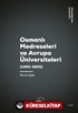 Osmanlı Medreseleri ve Avrupa Üniversiteleri (1450-1600)