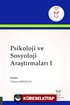Psikoloji ve Sosyoloji Araştırmaları I