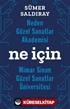 Neden Güzel Sanatlar Akademisi - Ne İçin Mimar Sinan - Güzel Sanatla Üniversitesi