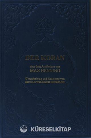 Der Koran Almanca Kur'an-ı Kerim Meali (Metinsiz Büyük Boy Ciltli)