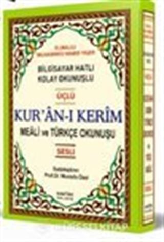Kur'an-ı Kerim Bilgisayar Hatlı Sesli Cami boy Mealli ve Türkçe Okunuşlu (KOD:H-60)