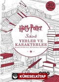 Harry Potter Sihirli Yerler ve Karakterler Kartpostal Boyama Kitabı