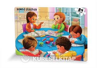 Renkli Çizgiler (Eğlenceli Puzzle 5)