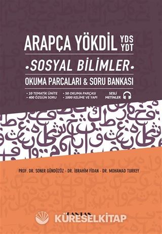 Arapça YÖKDİL YDS YDT Sosyal Bilimler Okuma Parçaları ve Soru Bankası