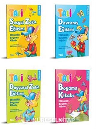 Tali Etkinlikli Boyama Seti (4 Kitap)
