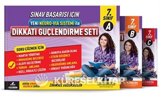 Dikkati Güçlendirme Seti 7. Sınıf Yeni Neuro Via Sistemi İle (3 Kitap Takım)