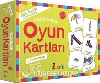 İngilizce Destekli Oyun Kartları / Zıt Kavramlar