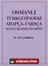 Osmanlı Türkçesindeki Arapça-Farsça Sesdeş Kelimeler Dizini