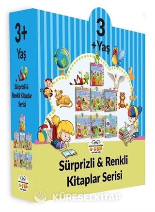 3+ Yaş Sürprizli Renkli Kitaplar (7 Kitap Set)