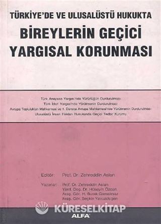 Bireylerin Geçici Yargısal Korunması