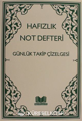 Hafızlık Not Defteri Günlük Takip Çizelgesi