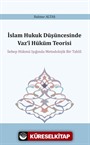 İslam Hukuk Düşüncesinde Vaz'î Hüküm Teorisi