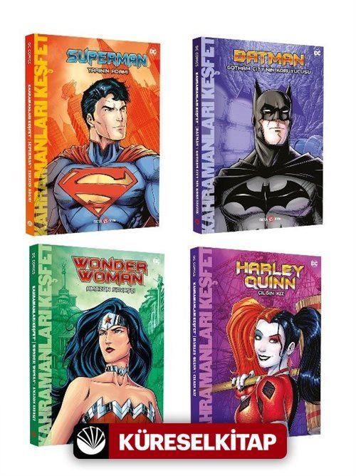 DC Comics: Süper Kahramanları Keşfet (4 Kitap Set)