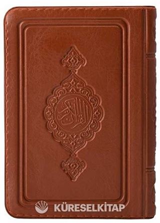 Çanta Boy Kur'an-ı Kerim (Taba Renk, Kılıflı, Mühürlü) (Ciltli)